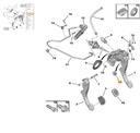 P308 07- P3008 09- C4 C5 Debriyaj Pedal Agrafı ( Plastiği ) 9820342980 Orjinal