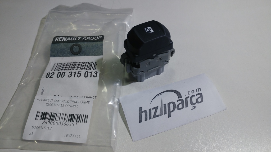 Megane 2 Cam Kaldırma Düğmesi Sağ 8200315013 Orjinal