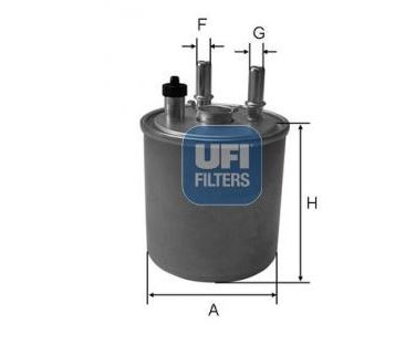 [UFI 2411400] Kango 2 2008-2011 Latitude 2.0 D Mazot Filtresi Üstü Açık 164005033R 164001137R