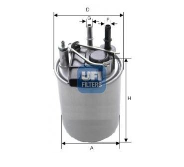 [UFI 2408000] Juke 1.5 Dcı Mazot Filtresi 164001Kb2B