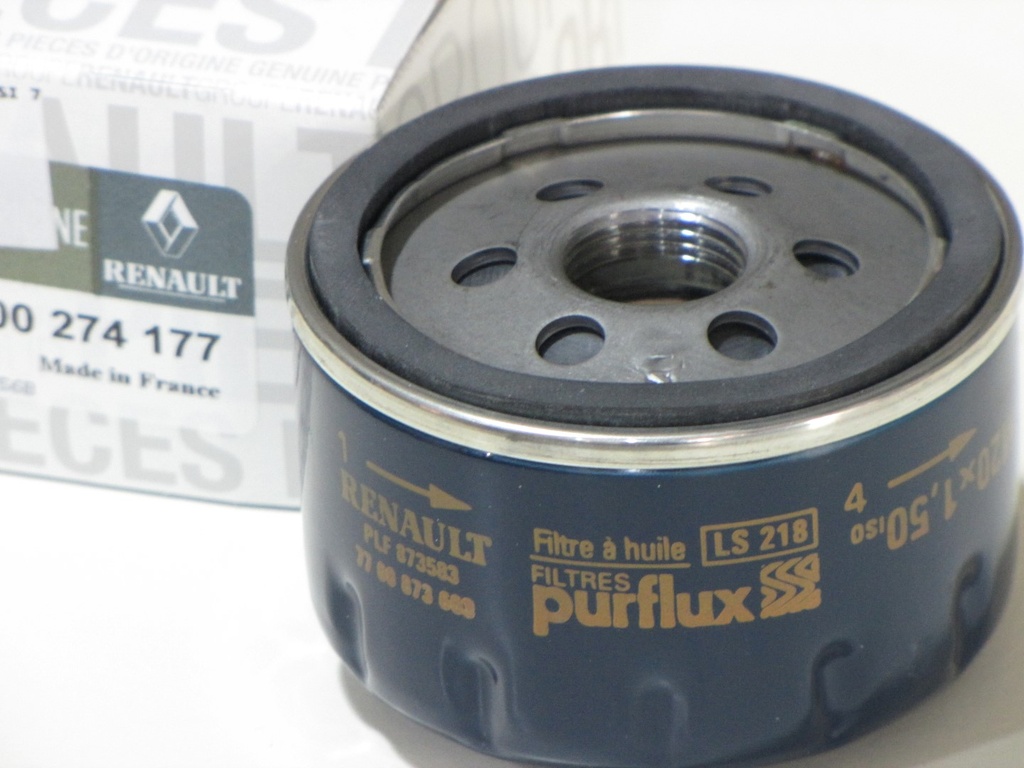 Renault Benzinli Araçlar Yağ Filtresi 7700274177 Orjinal