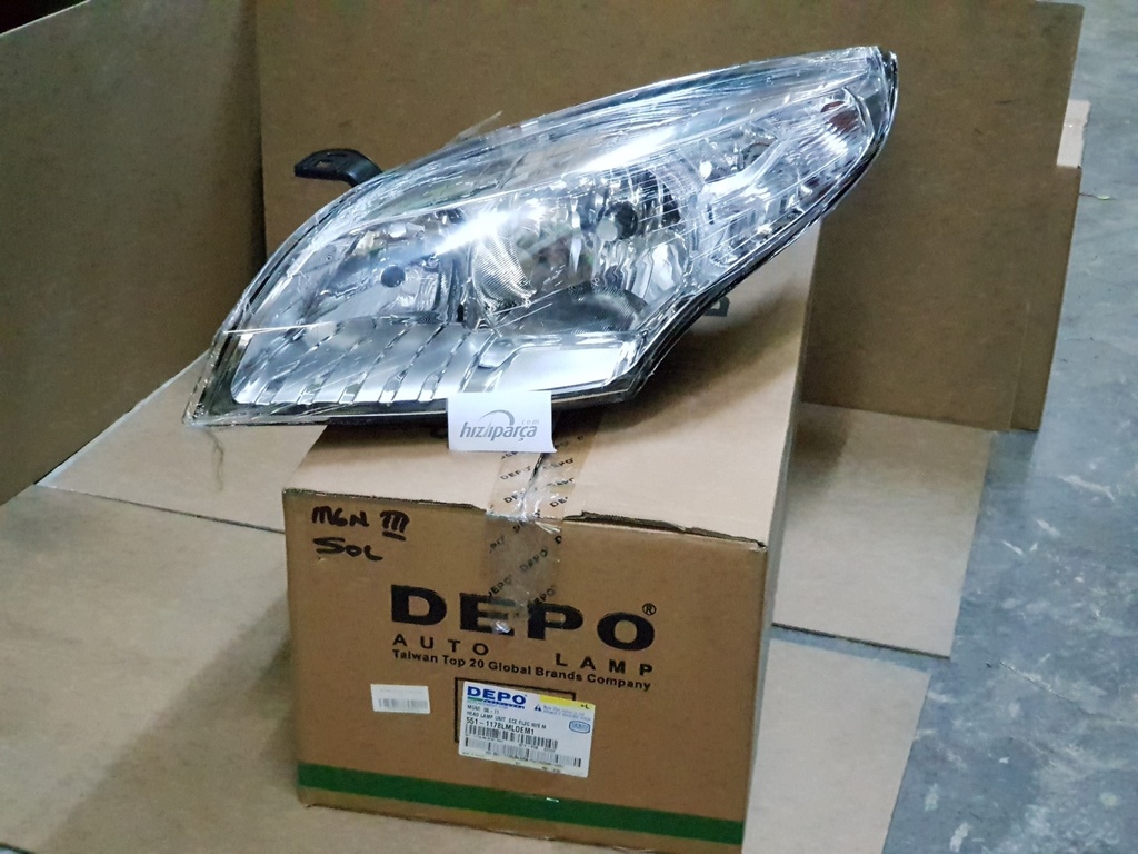 Megane 3 2008- Komple Far Sol 260607449R