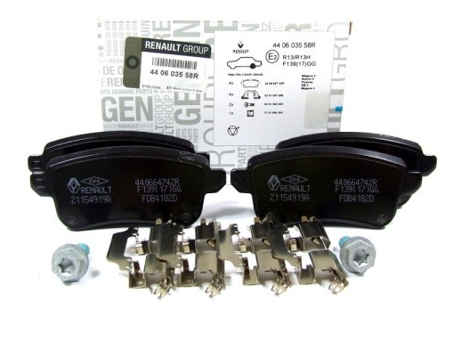 Grand Scenic Megane 3 Fluence 08-- Megane 4 Arka Balata (Elt El Fren Sistemi) 440603558R Mais