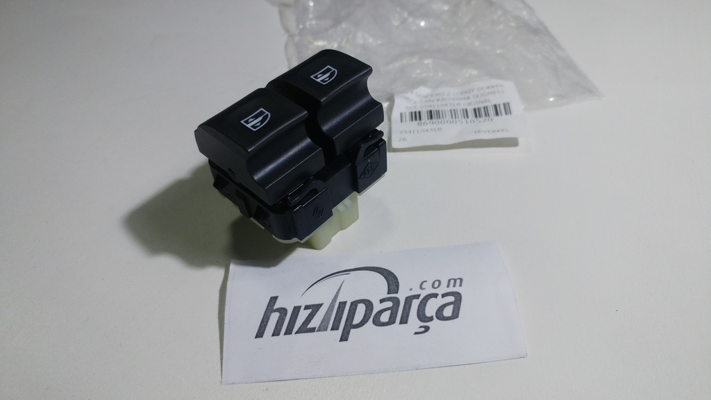 Clio 4 Sandero 2 Lodgy Dokker Symbol Cam Kaldırma Düğmesi Sol 254110431R Orjinal