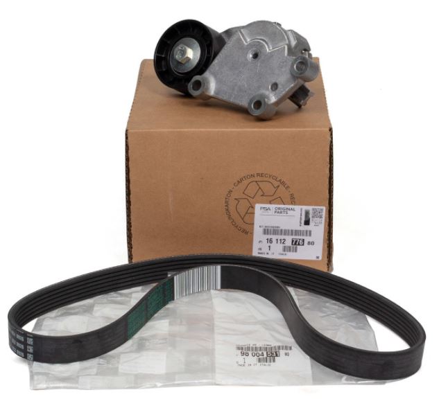 P107 P307 P301 Alternatör Kayış Kiti ( 5751.H6 Gergi 9800453180 6Pk966 Kayış) 1611277680 Orjinal