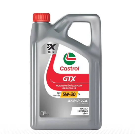 Castrol Motor Yağı Gtx 5W30 C4 5Lt ( Partikül Filtreli Araçlar)