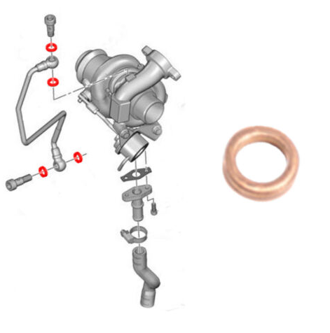 P206 P306 P407 C2 C3 1.4 1.6D (01-10) Motor Blok Kenar Contası 0157.08 Orjinal