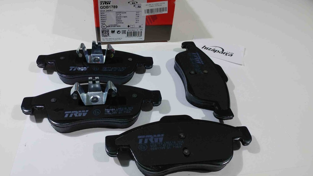 [TRW GDB1789] Megane 3 Fluence Duster Dokker Lodgy Ön Balata 440603905R