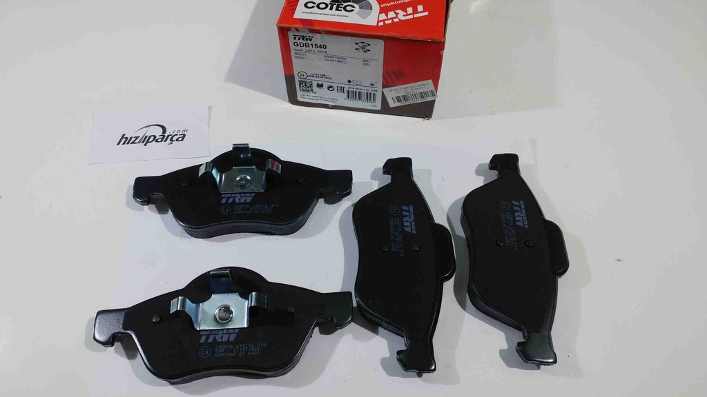 Megane 2 2008-2010 Laguna 2 3 07- Saçlı Ön Balata 410607690R