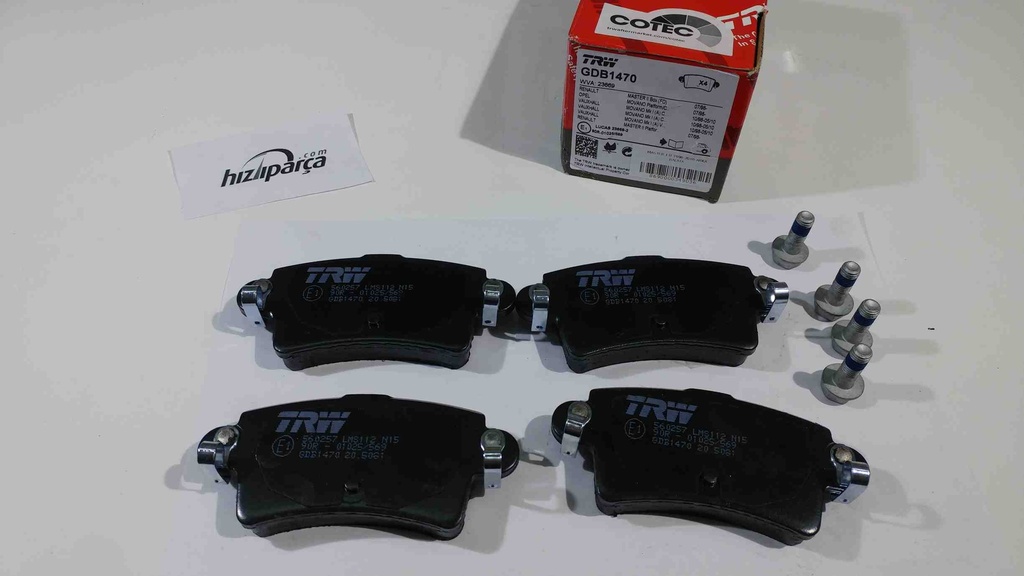 [TRW GDB1470] Master 1 2 1998-2010 Arka Balata 7701206763