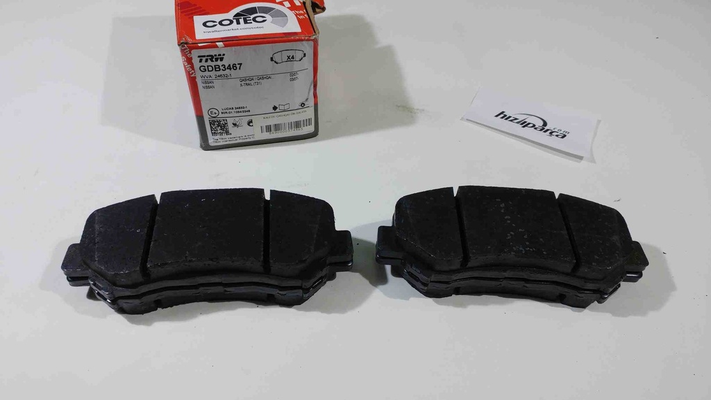 [TRWF GDB3467] Koleos Qashqai Ön Balata D1060Jd00A