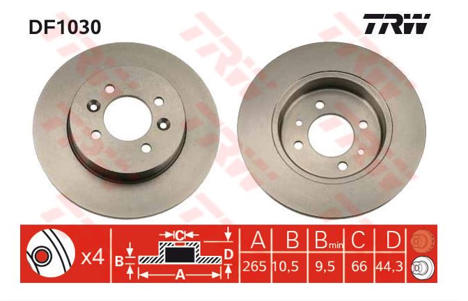 Laguna 1 1995-1998 Arka Fren Aynası Takım 7701205844
