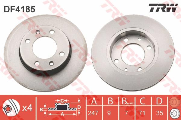 Partner Xsara P307 Arka Fren Ayna Takım 4246.W9