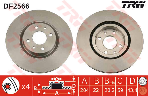 Fiorino Linea Doblo Marea 07- Ön Fren Ayna 46455892 71739569