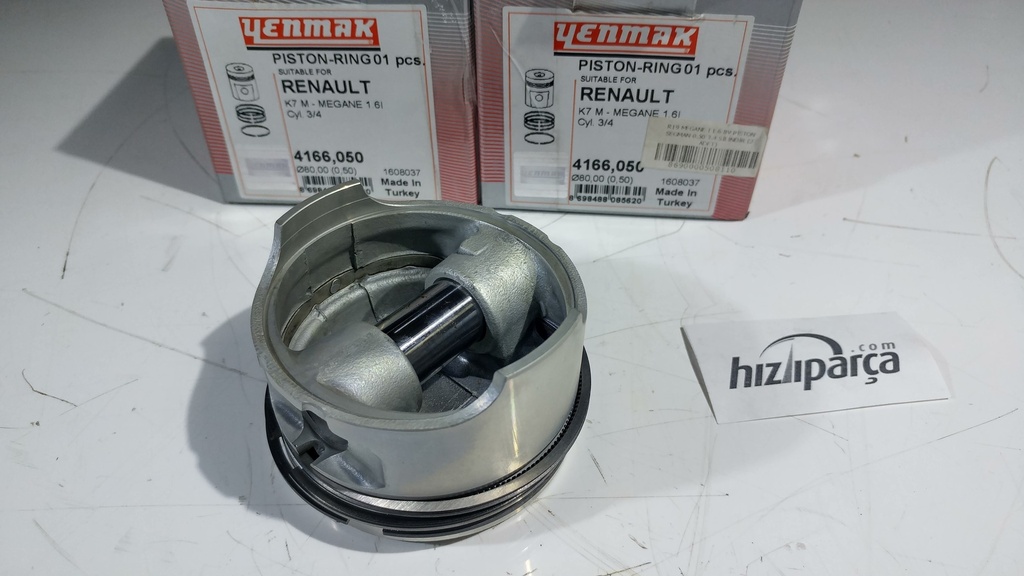 [YENMAK 4166-050] R19 Megane 1 1.6 8V Piston Segman 0.50 3.4 Silindir (2 Adet) 79.50