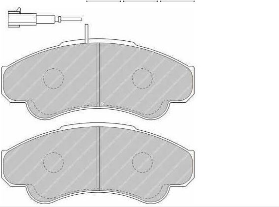 Boxer Jumper Ducato 3 2005- Ön Balata Kablolu 4252.44