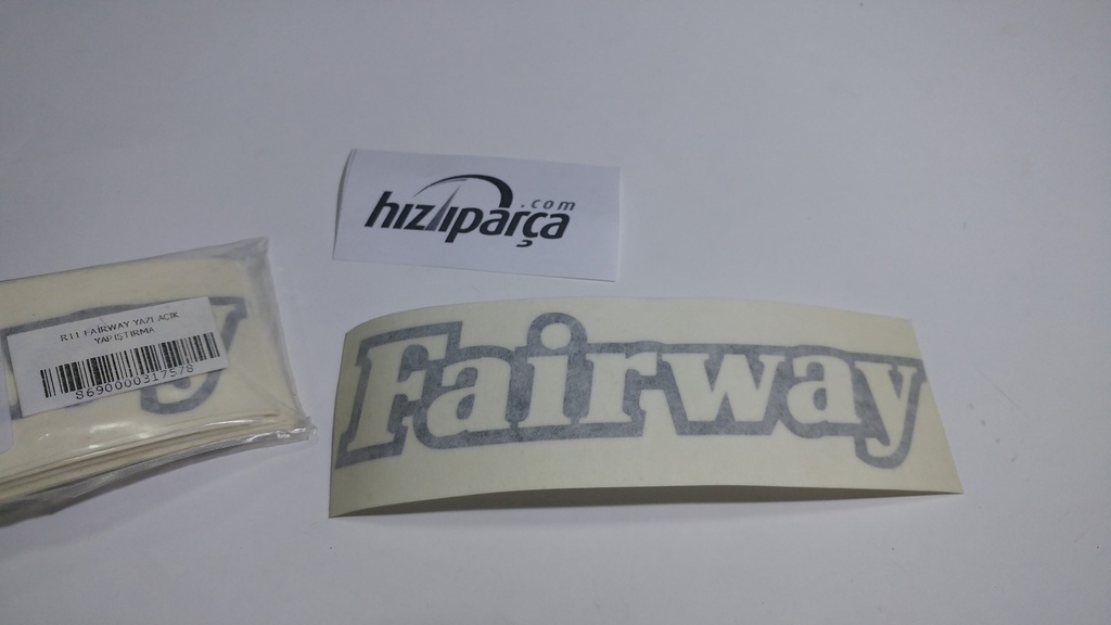 R11 Fairway Yazı Açık Yapıştırma