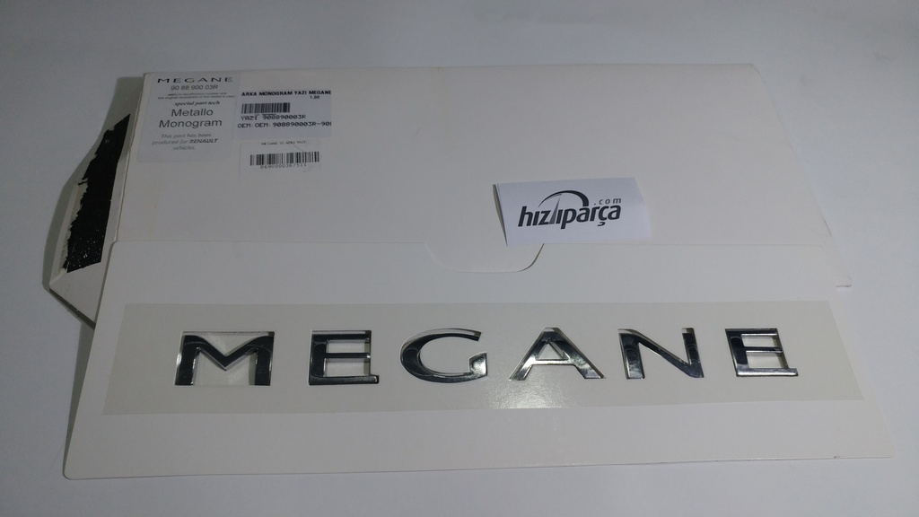 Megane 3 Arka Yazı (1.Kalite)