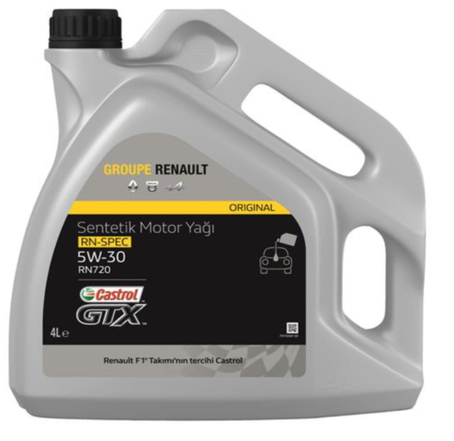 [Y411061637] Motor Yağı Castrol Rn 5W30 4 Lt Rn720 ( Partiküllü) Mais