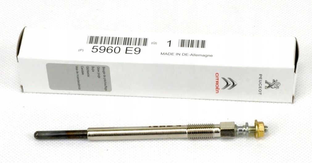 P206 P306 P407 C2 C3 1.4 1.6D (01-10) Isıtma Buji Civatalı 5960.E9 Orjinal