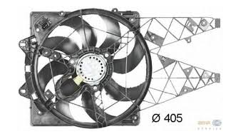 Doblo 1.3 2010- Fan Motoru Komple Davlumbazlı ( Tek Fan ) 51821155