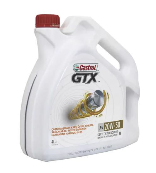 Castrol Motor Yağı 20W50 C GTX LPG 4LT