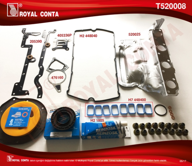 Boxer Jumper 3 2005- 2.2 Motor Takım Conta Skc Siz