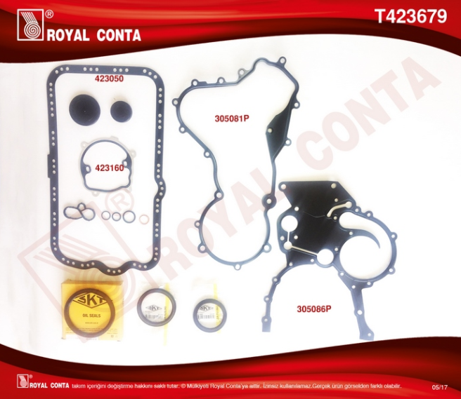 Master 2 2003-2010 2.5 16V Motor Takım Conta Alt (Skt Keçeli) 7701474373