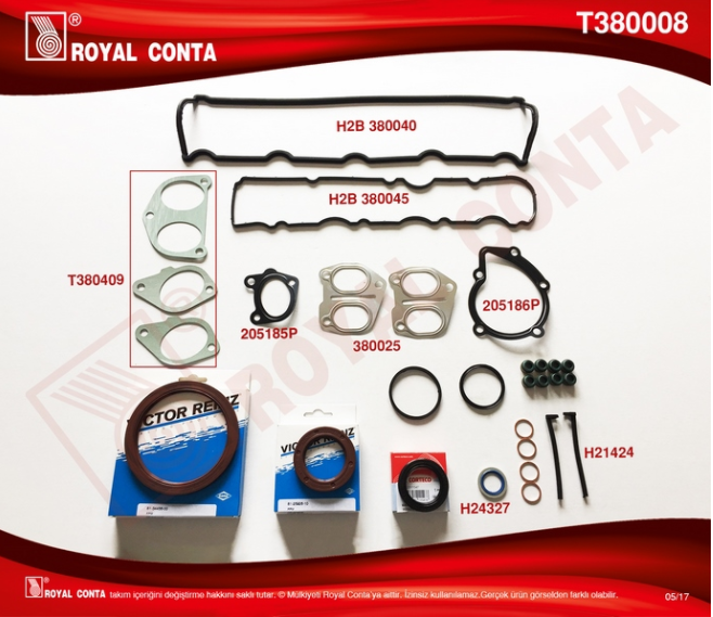 Partner Berlingo 1.9 (03-08) Dw8 Ym Üst Takım Conta Skc Siz