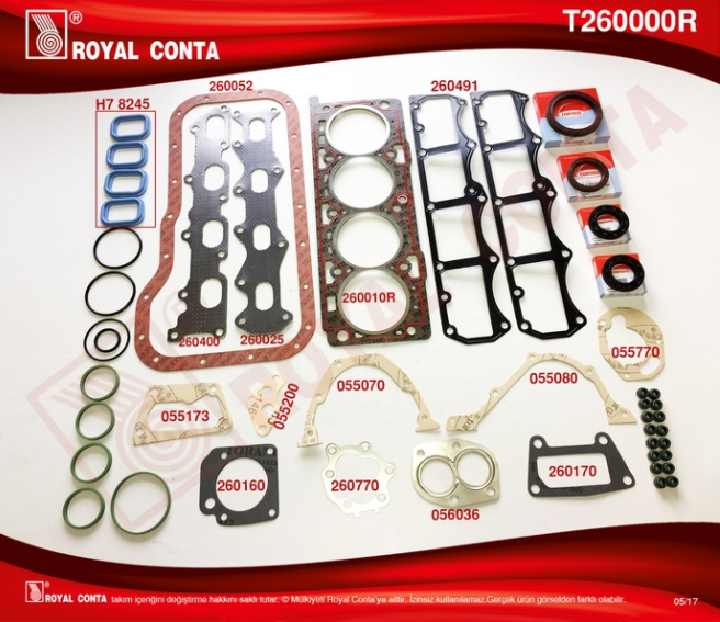 Palio Marea Stilo Siena 1.6 16V Full Takım Conta ( Skc Li Keçeli) 71713032