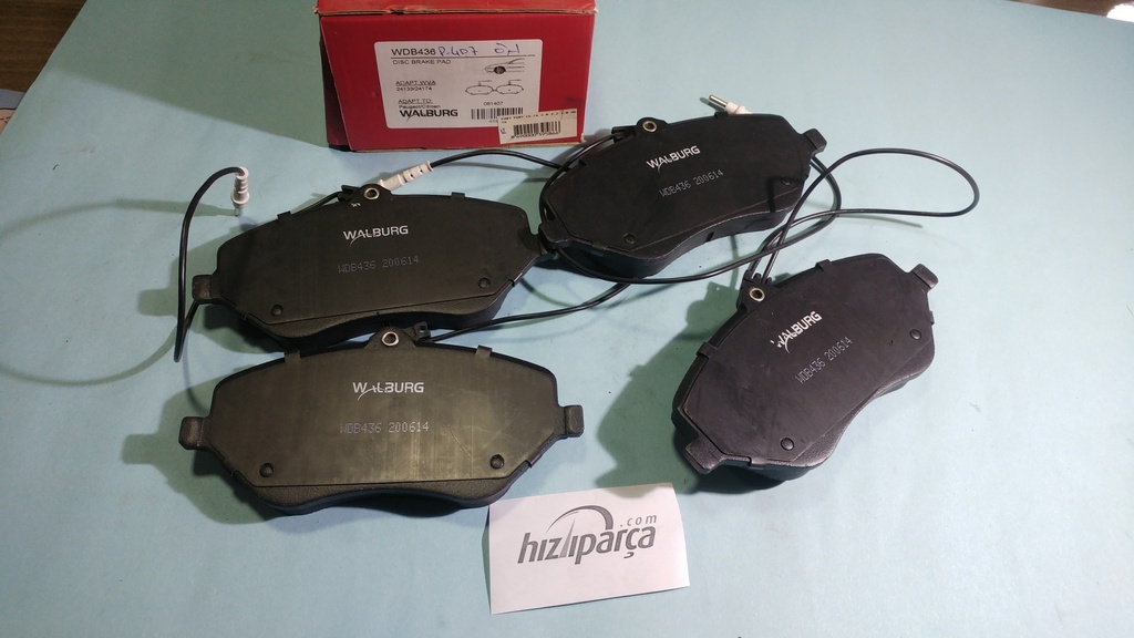 [WDB436] P407 P607 C5 C6 2.0 2.2 3.0 Hdi Ön Balata
