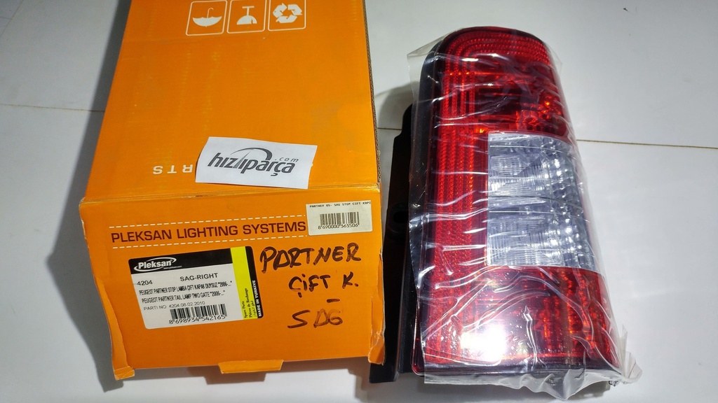 [PLEKSAN 4204] Partner (03-07) Sağ Stop Çift Kapı 6351.Y8