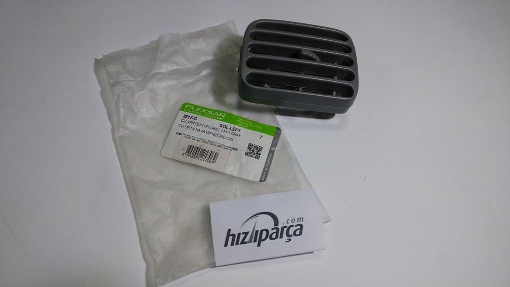 Clio 98-05 Havalandırma Izgarası (Difizör) Orta Sol Gri