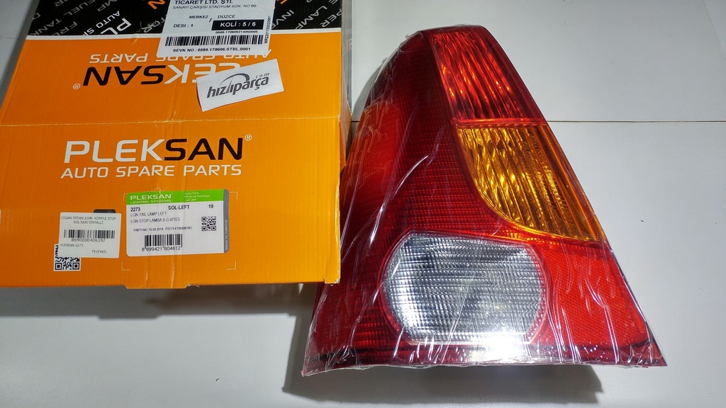 Logan Sedan 2008- Komple Stop Sol Sarı Sinyalli 6001546794