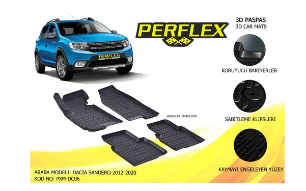[PERFLEX PXM-DC06] Sandero 13- Paspas ( Havuzlu)