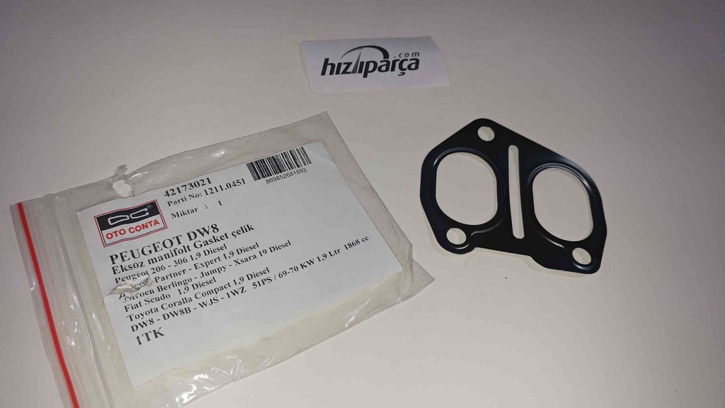 Partner 1.9 Dw8 Egsoz Manifold Conta Çelik Takım