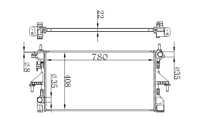 Boxer 3 Jumper Ducato 12- Komple Radyatör 1382421080