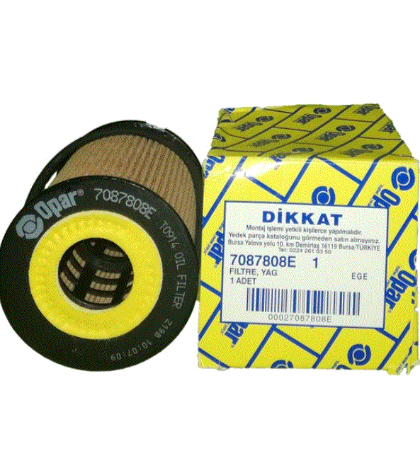 Egea 1.6 Euro 6 Multijet Yağ Filtre (Start Stop) 7087808E Opar
