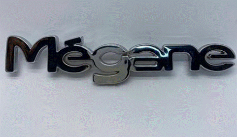 Yazı ( Megane 1 ) Arka Krom 7700845989
