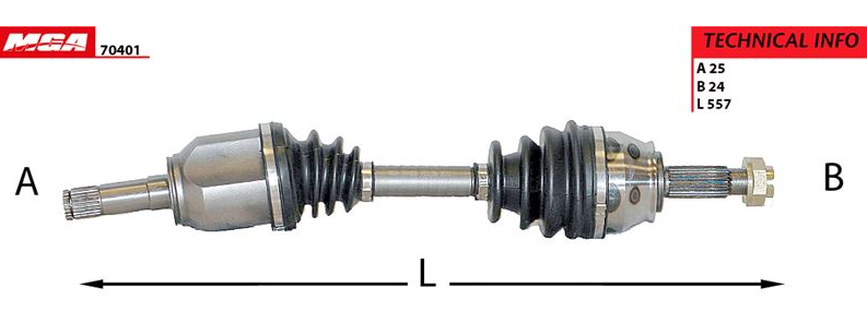 [MGA 70401] Doblo 05-09 1.3 1.9 Albea Komple Aks Sol 51816764