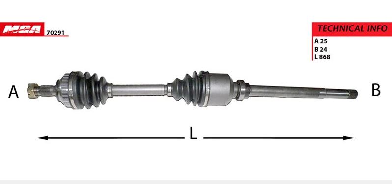 [MGA-70291] Xsara Partner Berlingo 2.0 Komple Aks Sağ Abs Li 3273.9Z 32739Z