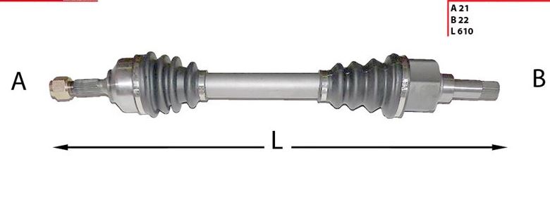 P206 1.4 1.6 8V 16V 1.4Hdi ( 98-13 ) Komple Aks Sol Abssiz 3272.CQ