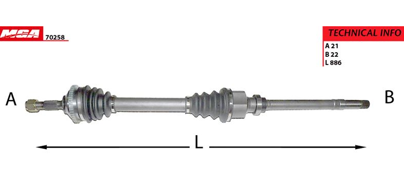 P206 1.4 1.6 8V 1.4 Hdi Komple Aks Sağ Absli