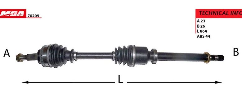 Symbol 1.5 Komple Aks Sağ Abs Li 8200749390