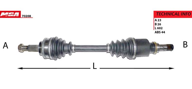 Symbol 1.5 Komple Aks Sol Abs Li 8200543868 İnce Freze