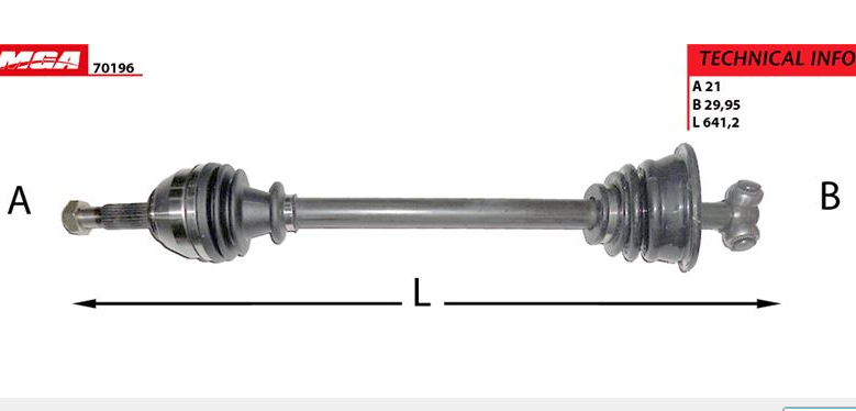 R19 Komple Aks Sol 7701351484