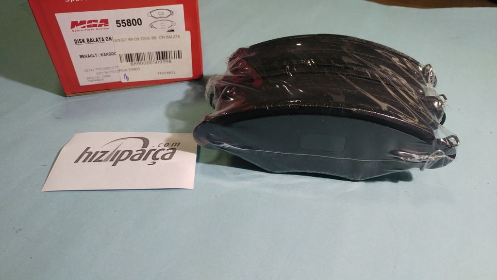 [MGA-55800] Kango 98-08 P206 98- Ön Balata 7701208142