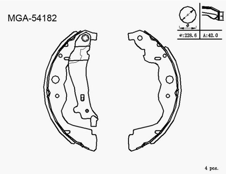 Logan Sandero Mcv Dokker Duster 4*2 Lodgy 1.4 1.5 Arka Balata Kampana 7701210109