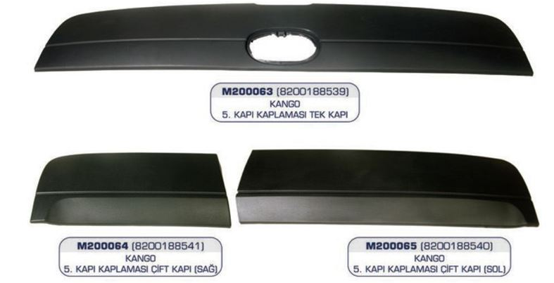 Kango 98-08 Kapı Bandı Bagaj Sol ( Çift Kapı) 8200188540