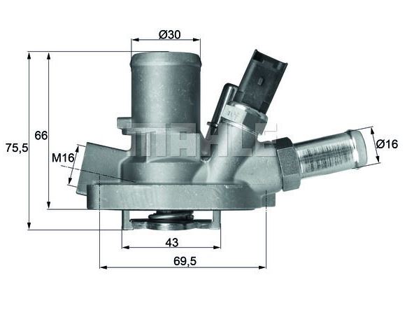 Linea Bravo Grande Punto 1.4 07- T-Jet Termostat 55208964